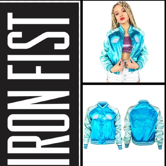 Iron Fist Bomber Satin Jacket NEW WITH TAGS - Picture 6 of 14